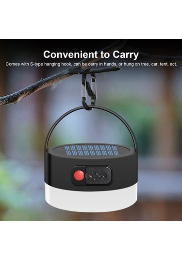 Açık Hava Güneş Kamp Lambası 8 Led Taşınabilir Şarj Edilebilir Su Geçirmez Çadır Işığı Acil Durum/kamp/dağcılık/balıkçılık/gece Pazarı İçin Çok Renkli