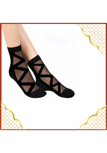 Miss Lana Kadın Desenli Tül Çorap 6'lı Paket Yeni Sezon ASORTİ