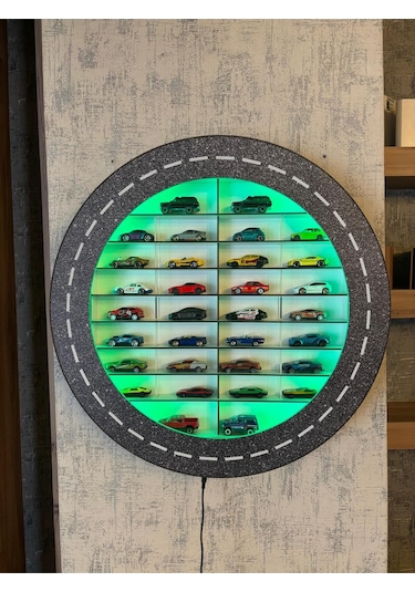 Işıklı Araba Rafı Mobilya Çok Renkli