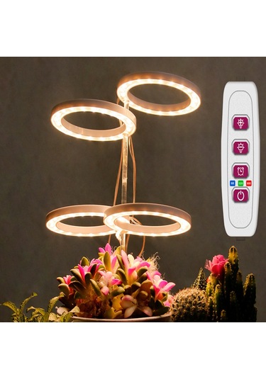 Led Bitki Büyüme Lambası Sukulent Bitki Dolgu Işığı Bitki Büyüme Lambası İç Mekan Saksı Bitkisi Bitki Lambası Zamanlama Karartma Işığı Çok Renkli