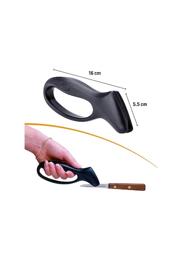 Büro Ev Ofis Mutfağı İçin Modern Saplı Bileyici Paslanmaz Çelik Bıçak Bileme Aleti