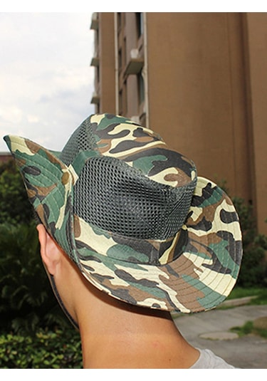 Kardelen Butik Denizli Sniper Camouflage Şapka 56-58 Cm Kahve Kahve