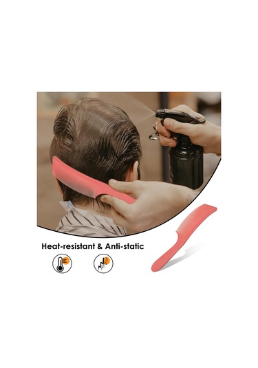 Suntek Berber Stilisti Kavisli Şekillendirme Tarak Düz Turuncu