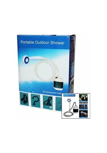 Taşınabilir Duş Seti Pompalı Ve Şarjlı