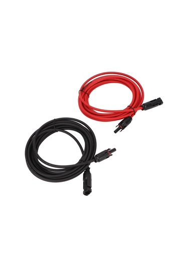 Aubyhe 12awg Güneş Paneli Kablosu, 2 Metre Uzatma Kablosu, Fosfat Sistem Bağlantı Adaptörü, Ip68 Koruma, Güvenli Ve Dayanıklı