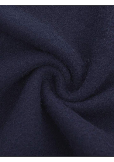 Kallima Kışlık Polarlı Yüksek Bel Lacivert Bol Paça Eşofman Altı Siyah