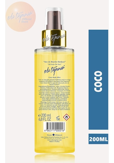 Eda Taşpınar Coco Body Mist Vücut Spreyi 200 ML