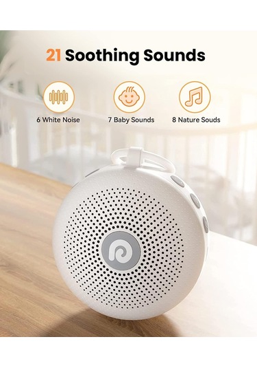 Dreamegg Beyaz Gürültü Makinesi - 21 Rahatlatıcı Ses - Beyaz