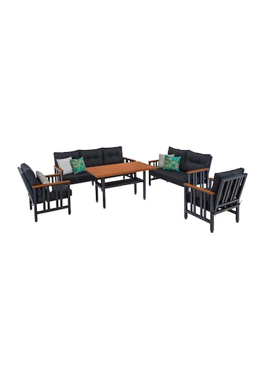 Çamlıca Alüminyum Bahçe Oturma Grubu 7 Kişilik Bahçe, Balkon Koltuk Takımı