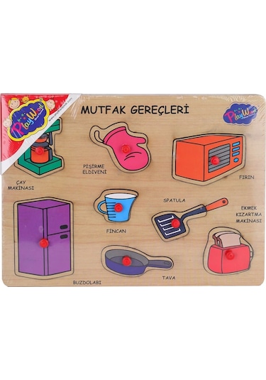 Ony-168-169 Ahşap Tutmalı Mutfak Gereçleri -onyıl Oyuncak