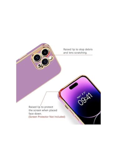 Teknomoda Xiaomi Mi 11t Pro 5g Kılıf Kenarları Gold Kamera Korumalı Renkli Pastel Silikon