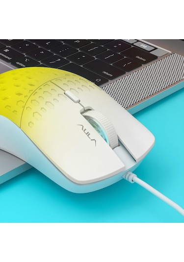 Aula S11 Pro 3600 DPI RGB Optik Oyuncu Mouse