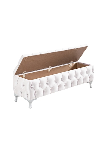 Setaymobilya Yatak Ucu Pufu, Cappy Bench, Sandıklı Ayakucu Pufu - 12 Renk