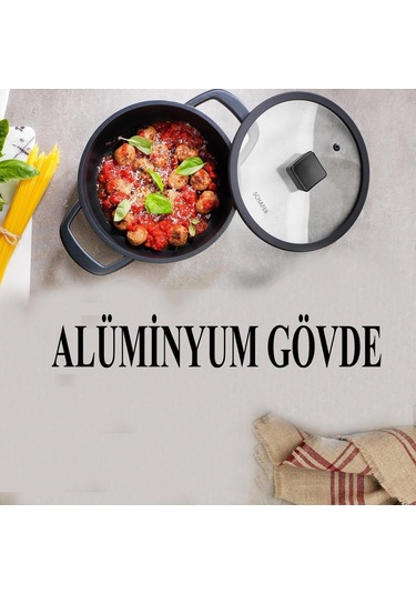 Schafer Hektor Döküm Mini Tencere 18 Cm Siyah