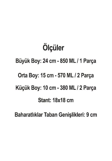 Arow Döner Standlı Cam Baharatlık-dc1.tr.3480 Şeffaf