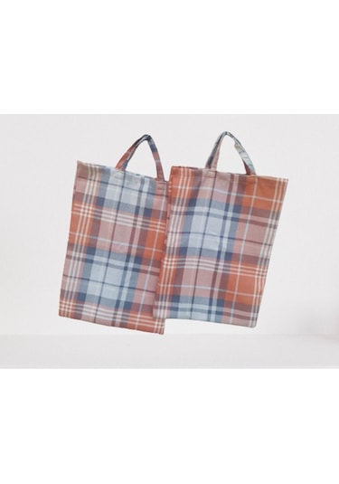 Pazar Çanta 30 Kg Taşıma Kapasite 2 Adet Renkli Model Desenli Dö