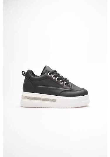 Trendella Siyah Kadın Gizli Topuklu Sneaker Tr04ms01a Beyaz