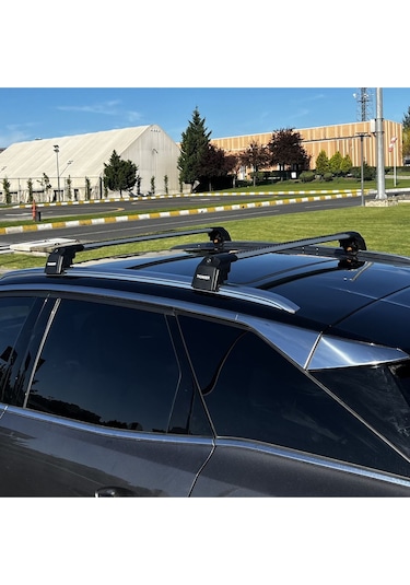 Chery Tıggo 7 Pro Max Kilitli Ara Atkı Taşıyıcı Tavan Barı Siyah