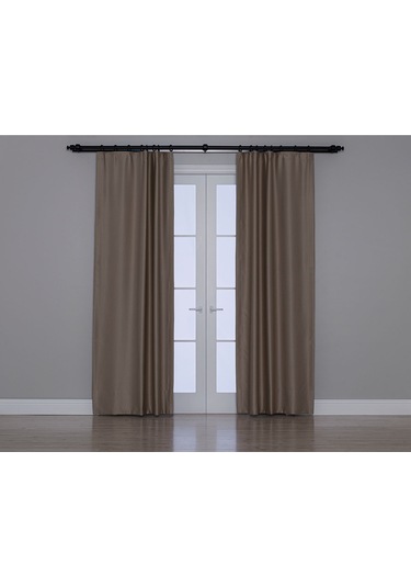 Blackout Fon Perde Koyu Nohut Rengi Karartma Özellikli Koyu Nohut