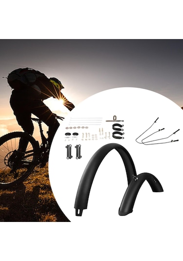 Suntek Dağ Bisikleti Çamurlukları Yedek 26-inç-bisiklet-için Siyah