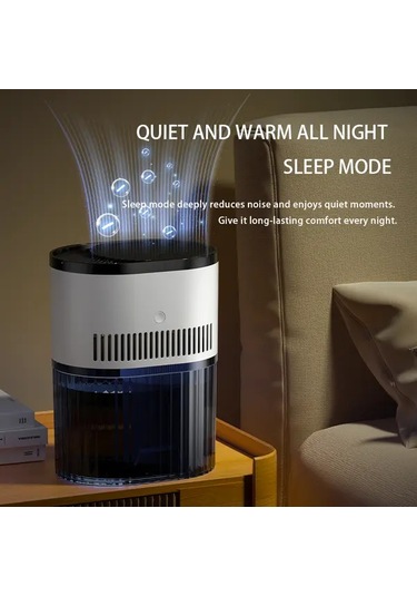 Xuweiwei Usb İle Çalışan Siyah Beyaz Renk Hava Temizleyici Üçlü Alerjen Polen Hepa Filtre Aromaterapi Kutusu Ev Ofis Yatak Odası İçin