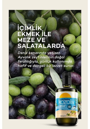 Kozoliv Yumuşak İçim Soğuk Sıkım Zeytinyağı 500 ML