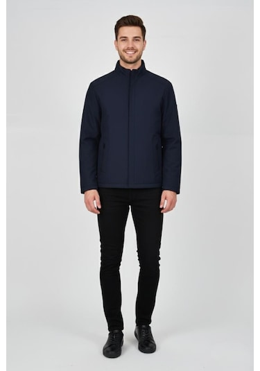 Erkek Hakim Yaka İçi Polarlı Spor Mont 99546 Bgl-st04879 Lacivert