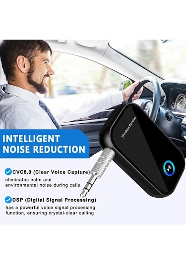 Sones Araç Bluetooth 5.0 Ses Alıcısı 3.5mm Bluetooth Dönüştürücü