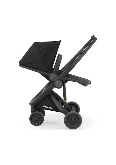Greentom Reversible Çift Yönlü Bebek Arabası Siyah Şasi