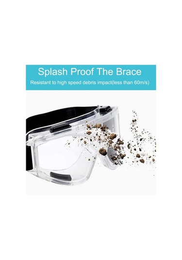 Oldfriend 1 Adet Sarı Sıçrama Toz Rüzgar Korumalı Endüstriyel Laboratuvar Gözlüğü