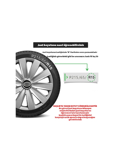 Volkswagen Crafter 16'' Inc Uyumlu Takım Jant Kapağı Tnc025