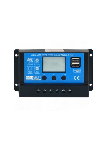 Mexxsun 10 Amper 12 / 24 V Volt Şarj Kontrol Cihazı Regülatörü