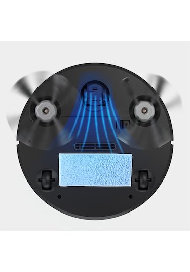 Magideal Suntek Evcil Hayvan Saçları Için Akıllı Robot Süpürge Siyah