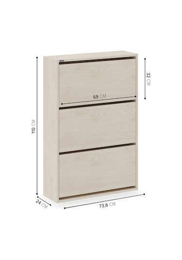 Ceha 3'lü Düşer Kapaklı Ahşap Ayakkabılık - Düz Akçaağaç A.AYK-3/D.AKÇAAĞAÇ Ceha 3'lü Düşer Kapaklı Ahşap Ayakkabılık - Düz Akçaağaç A.AYK-3/D.AKÇAAĞAÇ