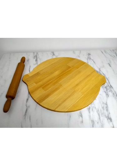 57Cm Çapında %100 Cam Tezgâh Üstü Yufka Sofrası Merdane