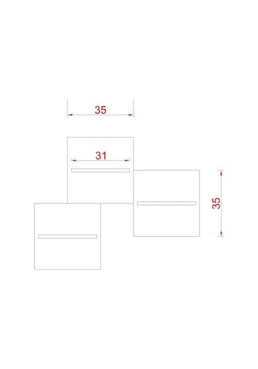 Rafkestir Marin Duvar Rafı Krem ( Mat )