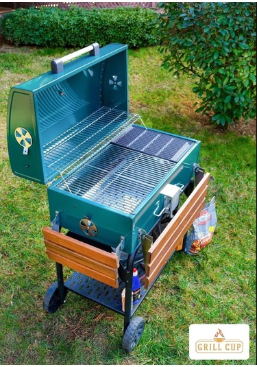 Grıllcup Gc75 Kömürlü Barbekü Bahçe Mangal Orman Yeşili