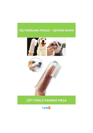 Yumuşak Silikon Kedi Köpek Diş Temizleme Parmağı Fırçası