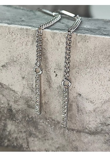 Sılver Whale Gümüş Küpe File Çekiçli Delikli 237436415 Diğer