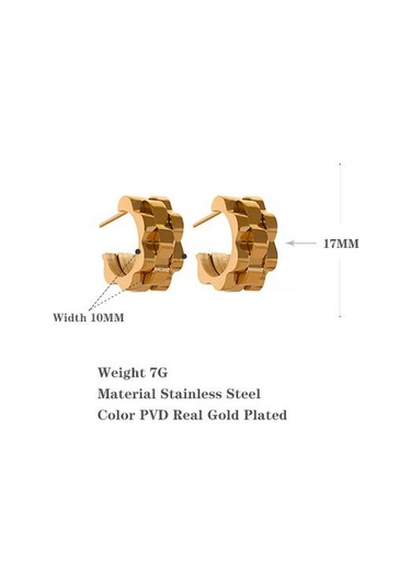 Gümüş Eetit Bildirimi Metal Doku Geometrik Paslanmaz Çelik 18k Altın Kaplama Küpe Minimalist Çekicilik Trendy Moda Klasik Takı Çok Renkli