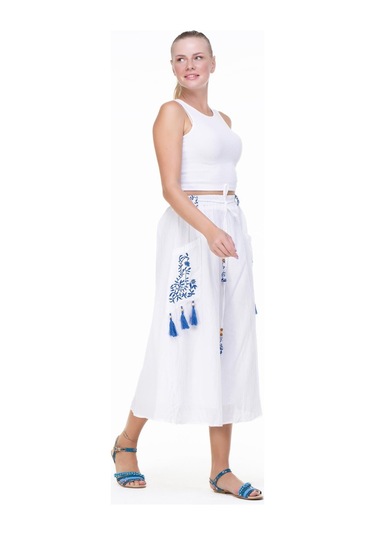 Nil Vual Midi Boy Etek Beyaz Byz-beyaz Beyaz