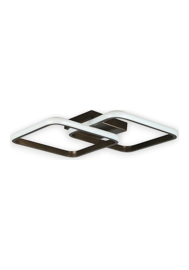 Kira Modern Tasarım Bronz Renk Salon - Mutfak - Hol Beyaz Led 2 Li Avize Bronz