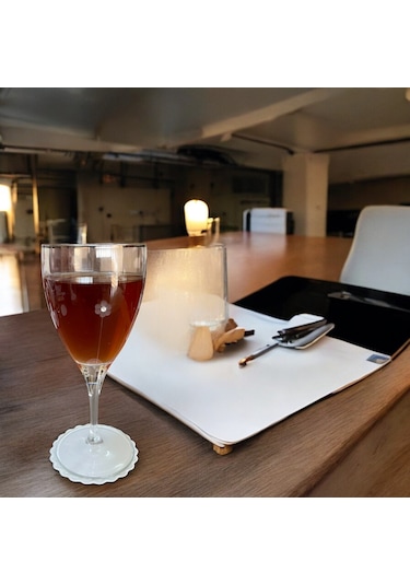 Kağıt Bardak Altlığı Cam Bardak Altlığı 90 Mm Yuvarlak 250 Adet Beyaz