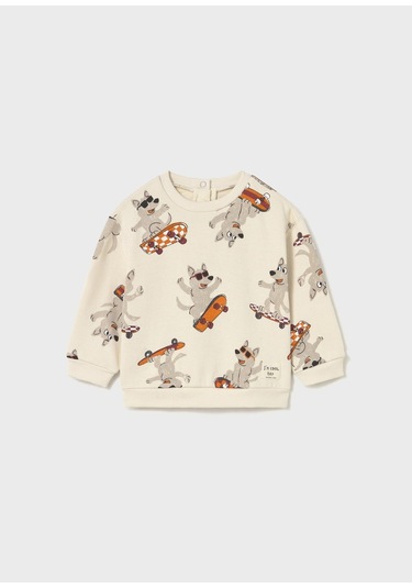Mayoral Erkek Bebek Sweatshirt Bej