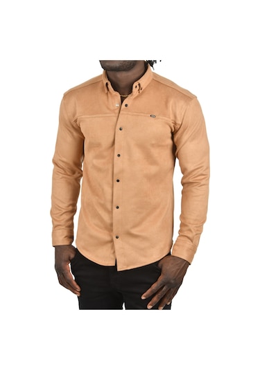 Deepsea Erkek Camel Likralı Çıtçıtlı Kırışmayan Süet Kumaş Slim Fit Cepsiz Mevsimlik Gömlek 2500556 False Camel Deepsea Erkek Camel Likralı Çıtçıtlı Kırışmayan Süet Kumaş Slim Fit Cepsiz Mevsimlik Gömlek 2500556 False Camel