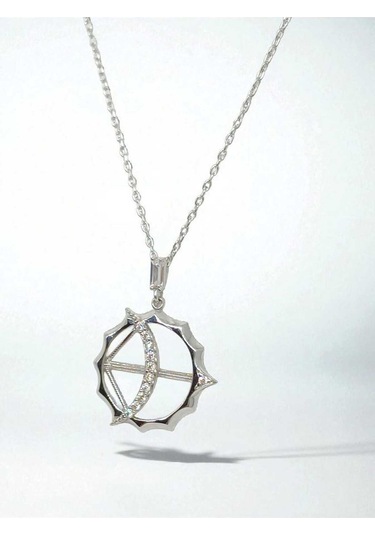 Ok Ve Yay Figürlü 925 Ayar Gümüş Kolye Anlamlı Ve Şık Tasarım Gümüş