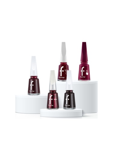 Black Cherry Nails Mürdüm/bordo Tonlu 5'li Oje Seti SET163