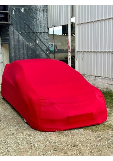 Masgarage09 Üniversal Kırmızı Penye Araç Brandası