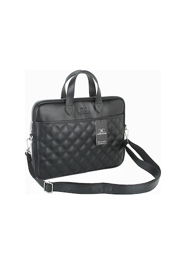 Case Club Macbook Uyumlu Air Pro 13.3" & 14" Inç Uyumlu Siyah Laptop Evrak Çantası
