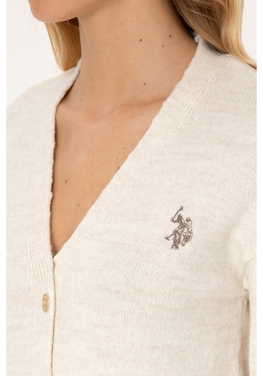 U.s. Polo Assn. Kadın Hırka Triko 50314717-vr256 İnci